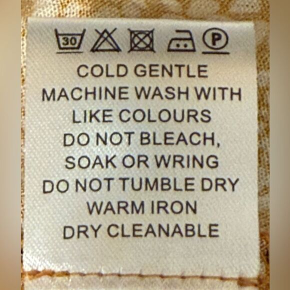 Pink Lily Boho Floral Patchwork Tassel Tie Babydoll Blouse Gold Yellow Medium - Picture 8 of 8